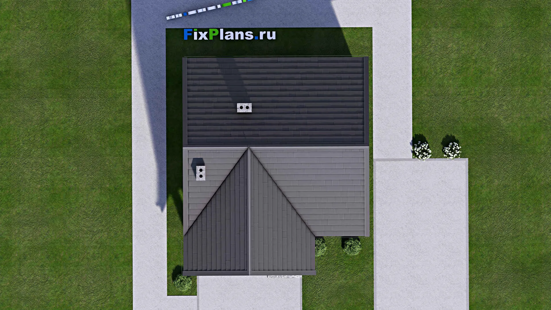 F-15668 - Проект бани 8 на 9, площадью 90 м² с комнатой отдыха, мансардой, санузлом и спальней