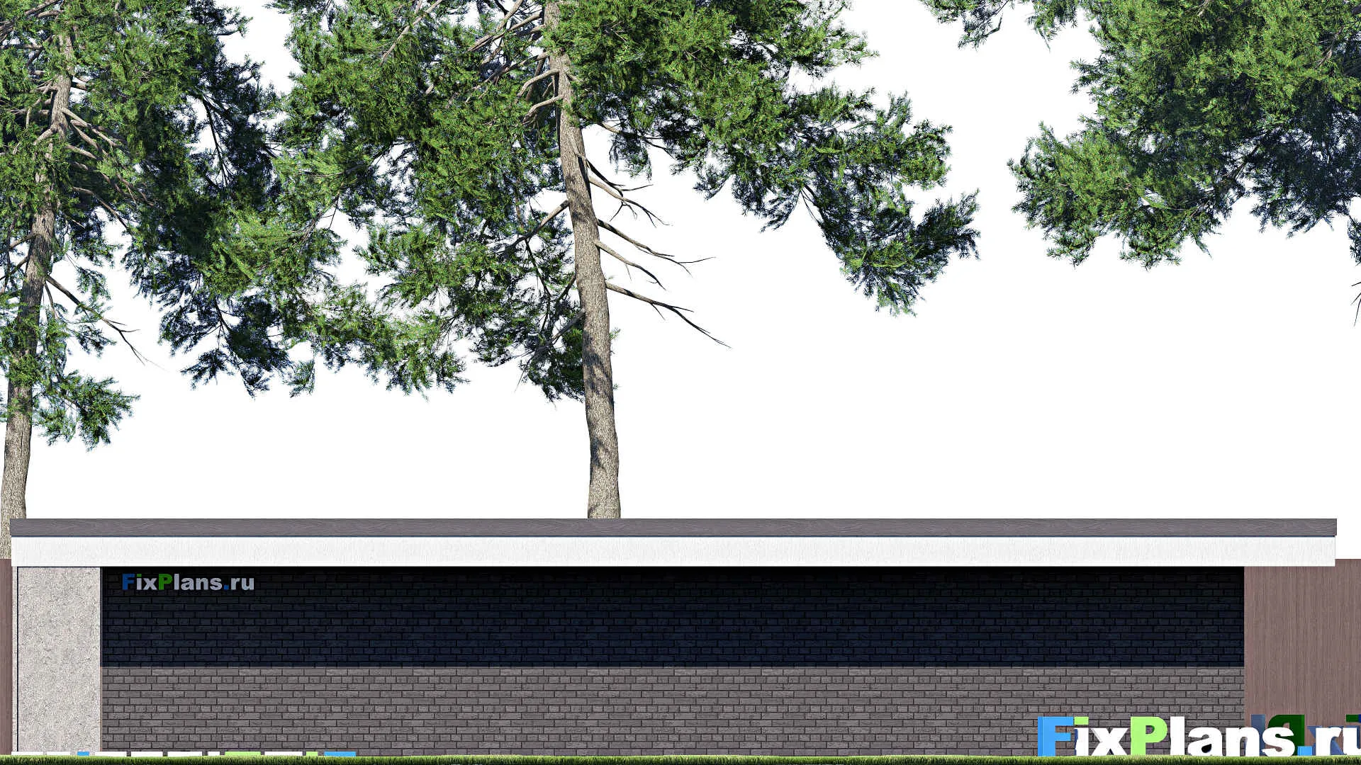 F-21176 - Проект гаража 7 на 14, площадью 80 м² на 1 машиноместо