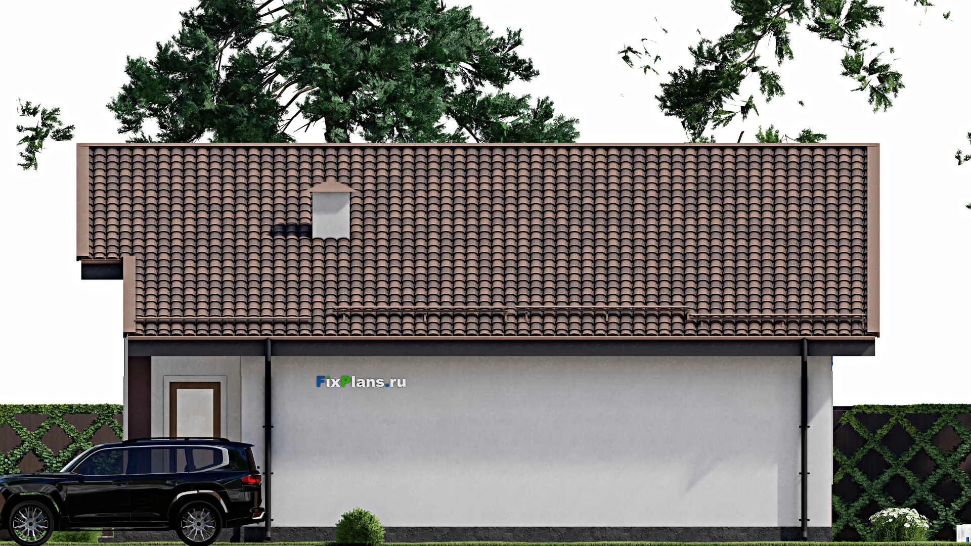 F-9962 - Проект одноэтажного дома 13 на 17, площадью 160 м² с 4 спальнями