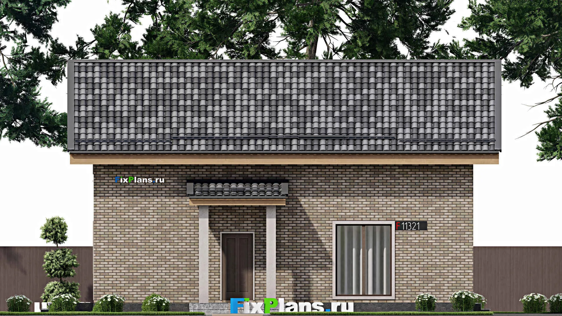 F-11321 - Планы дома с мансардой 10 на 13, площадью 130 м² с 3 спальнями